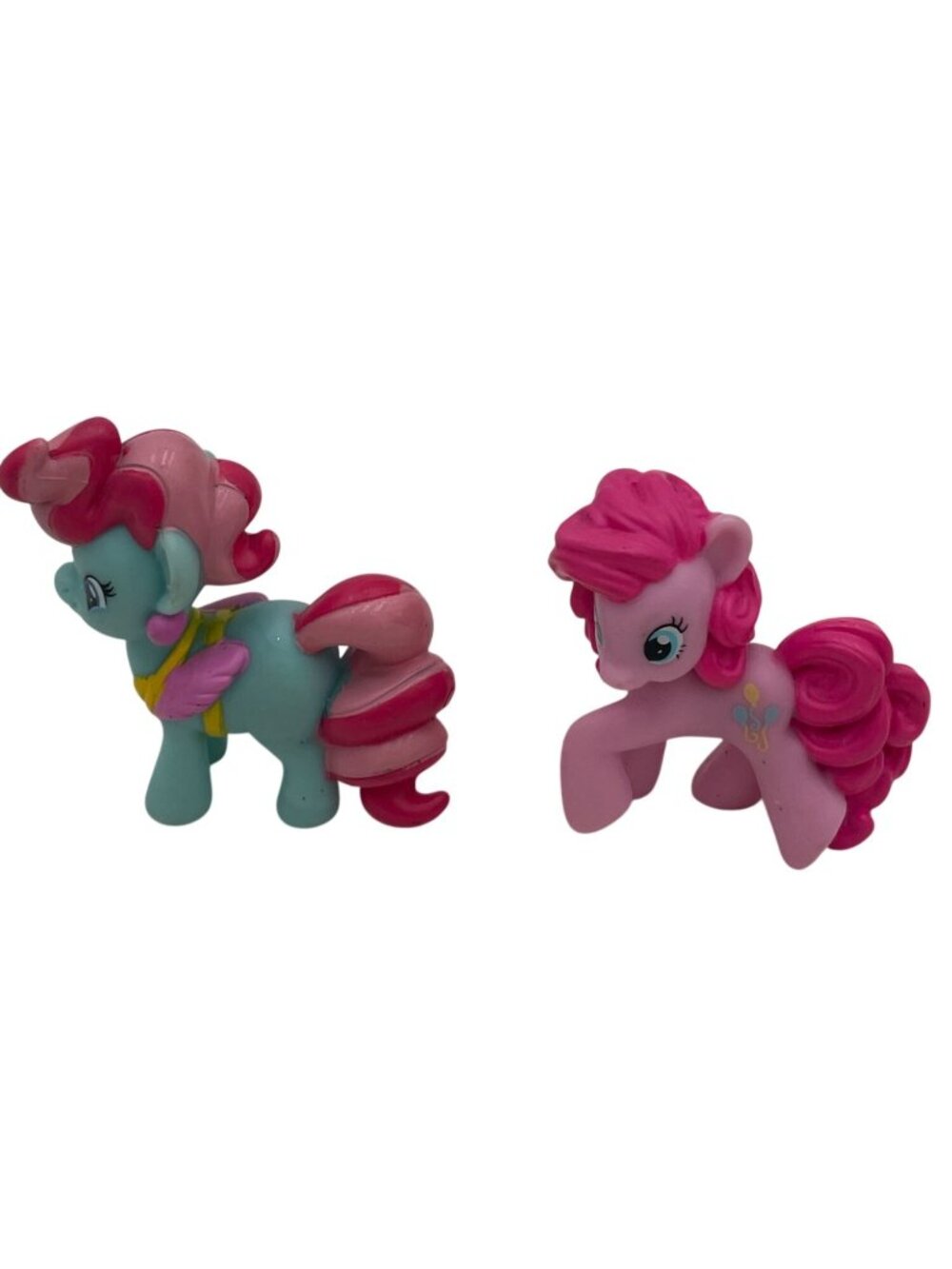 My Little Pony Mini Figures Pink Blue Collectible Toys 2.5" Ms Dazzle Pinkie Pie